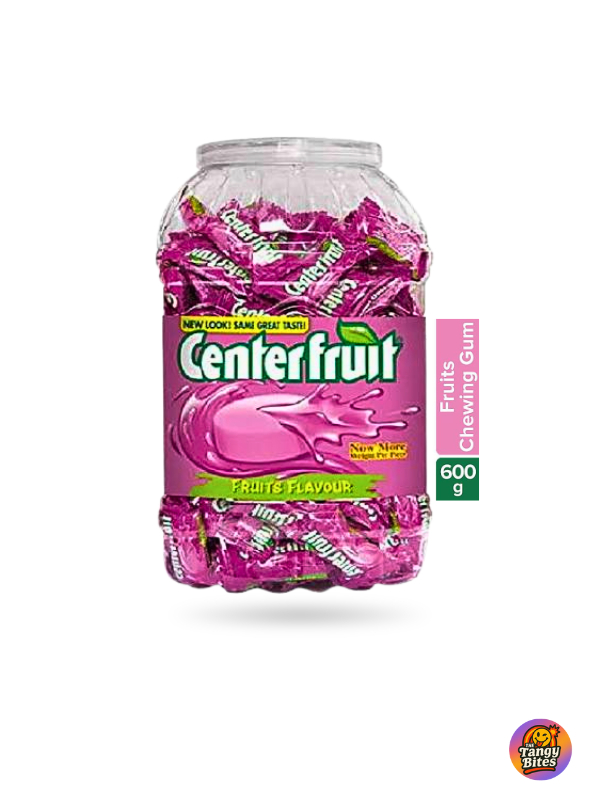 center fruit bubble gum from the tangy bites
