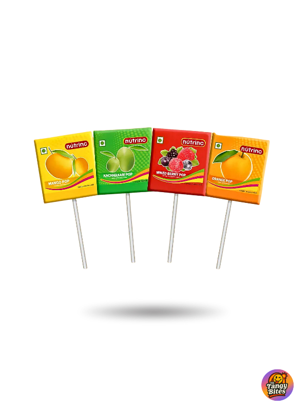 nutrine lollipops - fruit flavour lollipops at the tangy bites